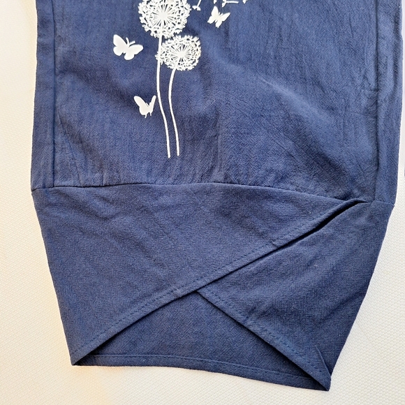 E-Retro brand "Float like A Butterfly" Lagenlook pull-on crop pants size XL. - Picture 11 of 11